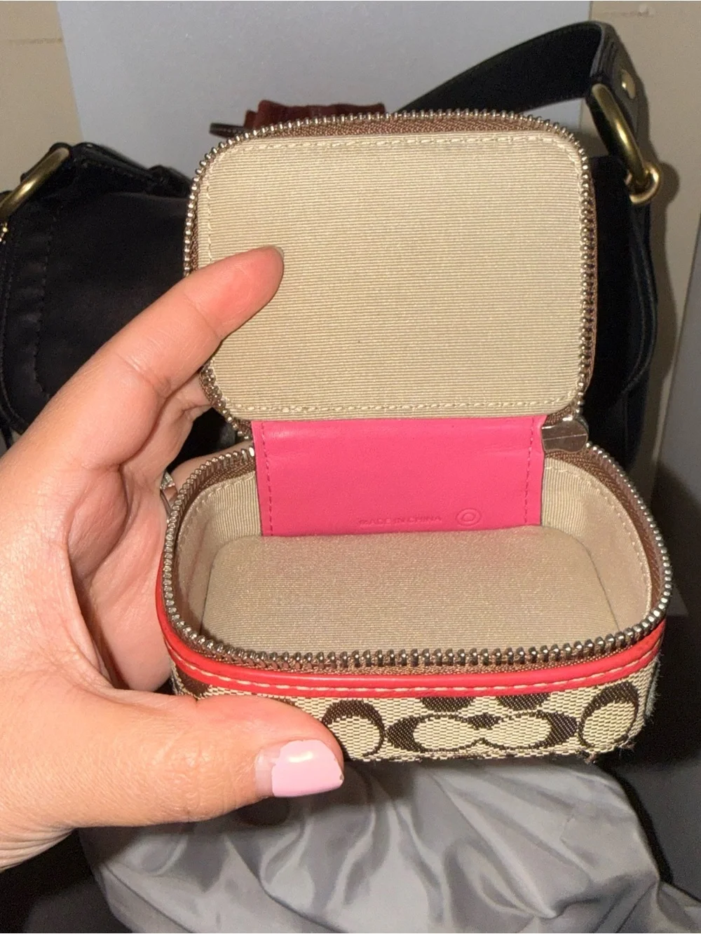 Coach Tan Signature Canvas Case